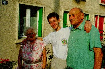 My grand-mother, me, my grand-father