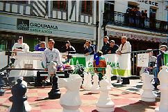 Giant chessboard in my French hometown